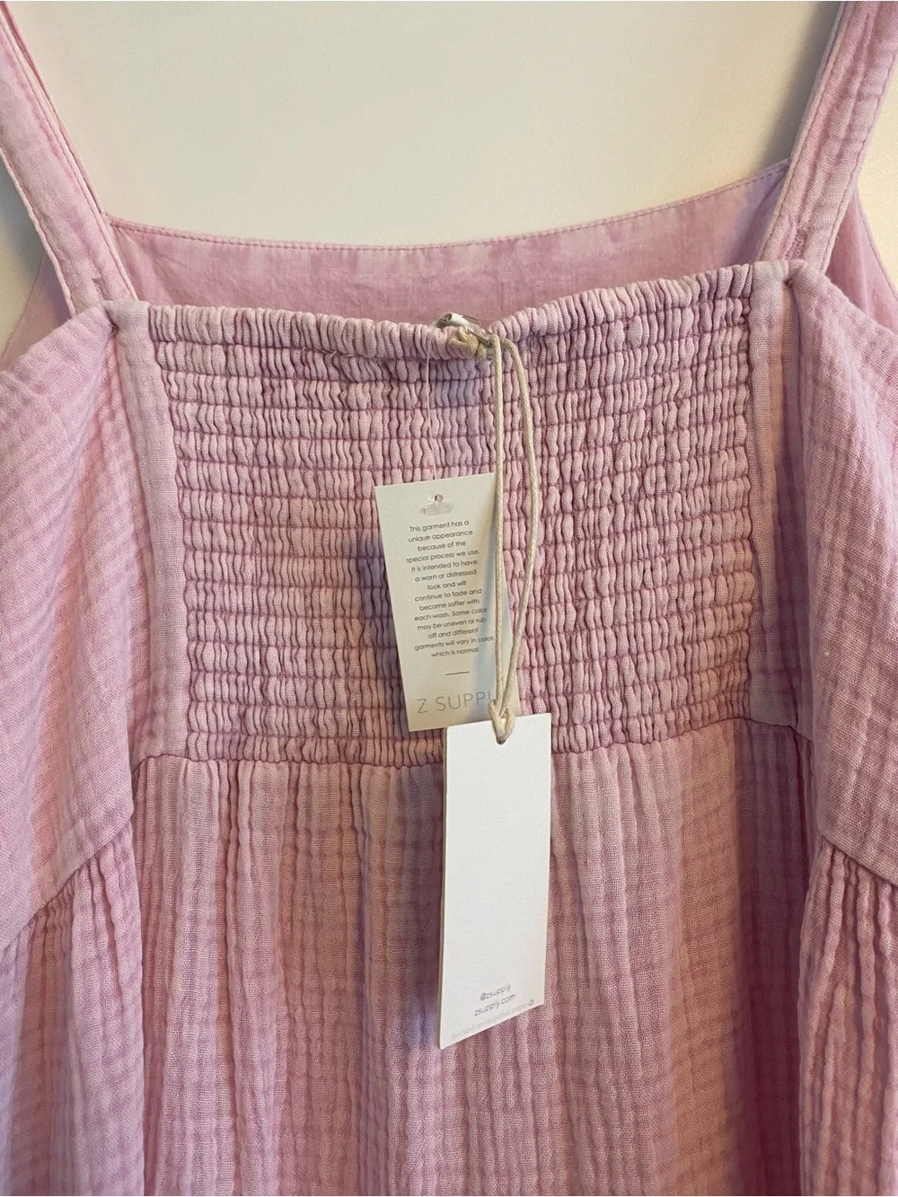 Z Supply Light Pink Tiered Midi Dress - Picture 5 of 7